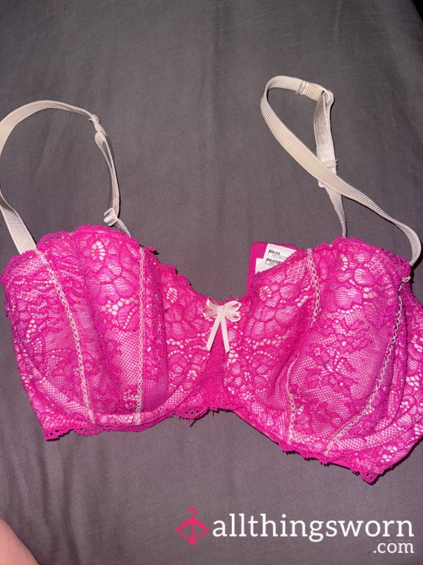 S**y Pink Lace Bra