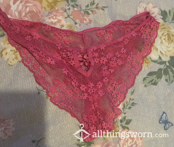 S**y Pink Lace French Knickers