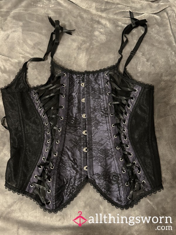 S**y Purple And Black Corset Top💜🖤