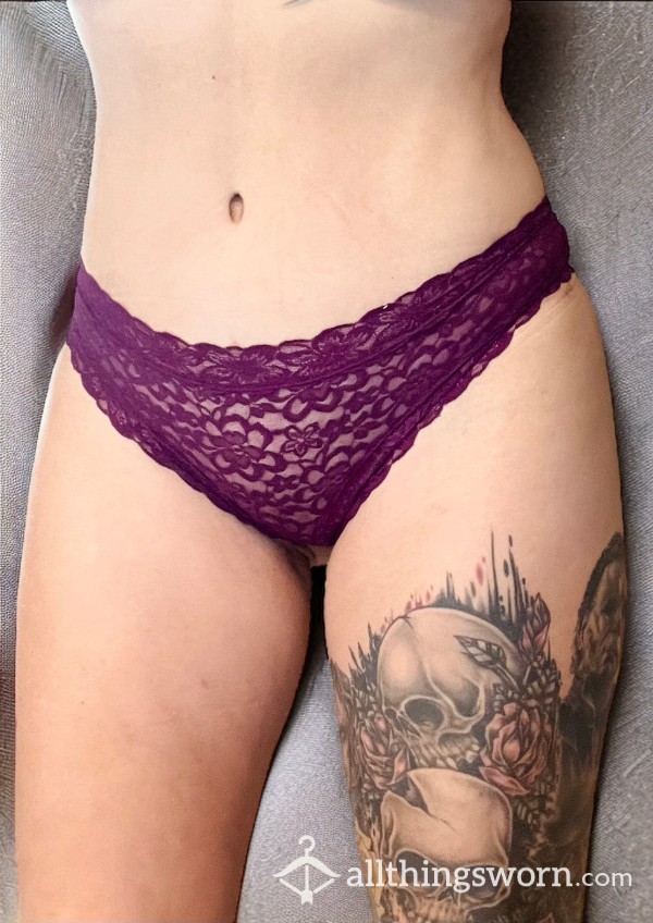 S**y Purple Lace Cheeky / Cheekster Panties