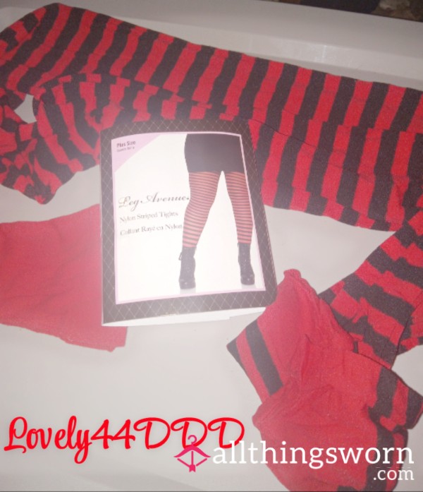 S**y Red And Black Stockings