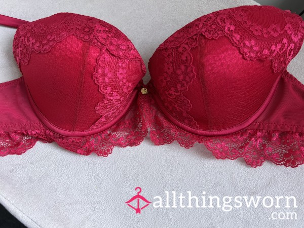 🍒 S**y Red BEAUX AVENUE Lace Bra 🍒