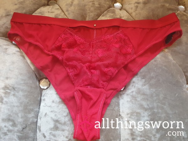 S**y Red Knickers Size 14 🥰