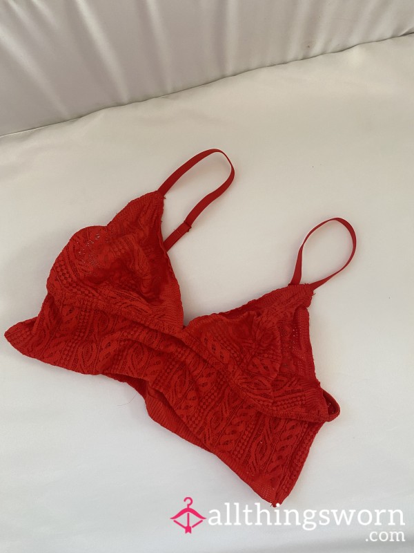 S**y Red Lace Lingerie Top