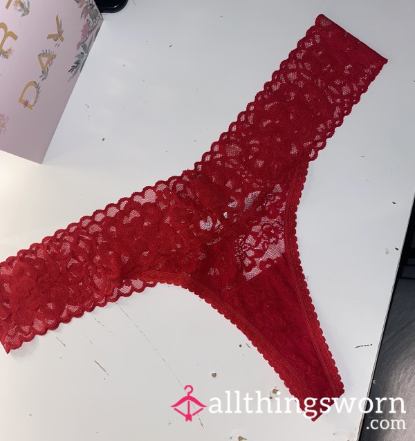 S**y Red Lace Thong ❤️‍🔥