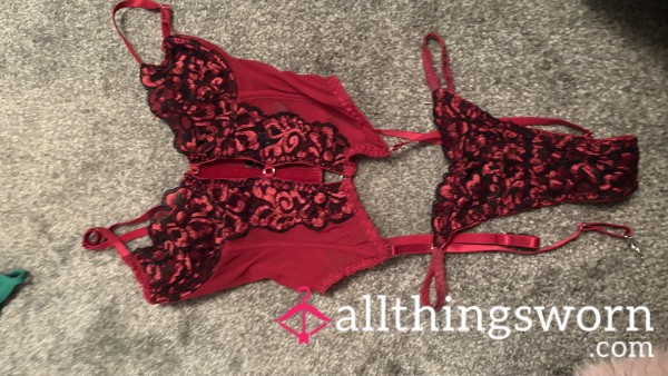 S**Y RED LINGERIE SET 💋 VALENTINES 💘