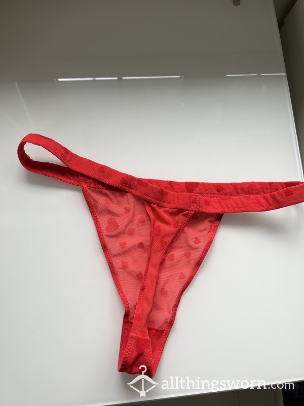 S**y Red Mesh Thong