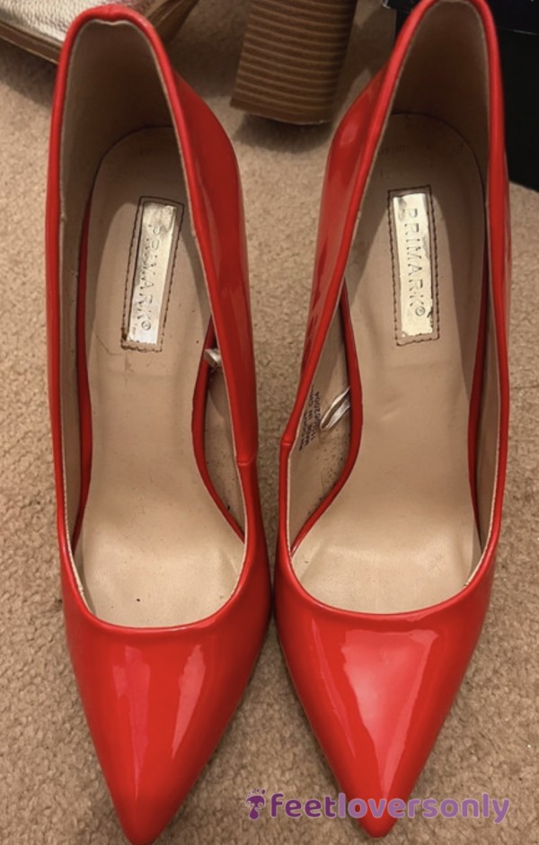 S**y Red Patent High Heels