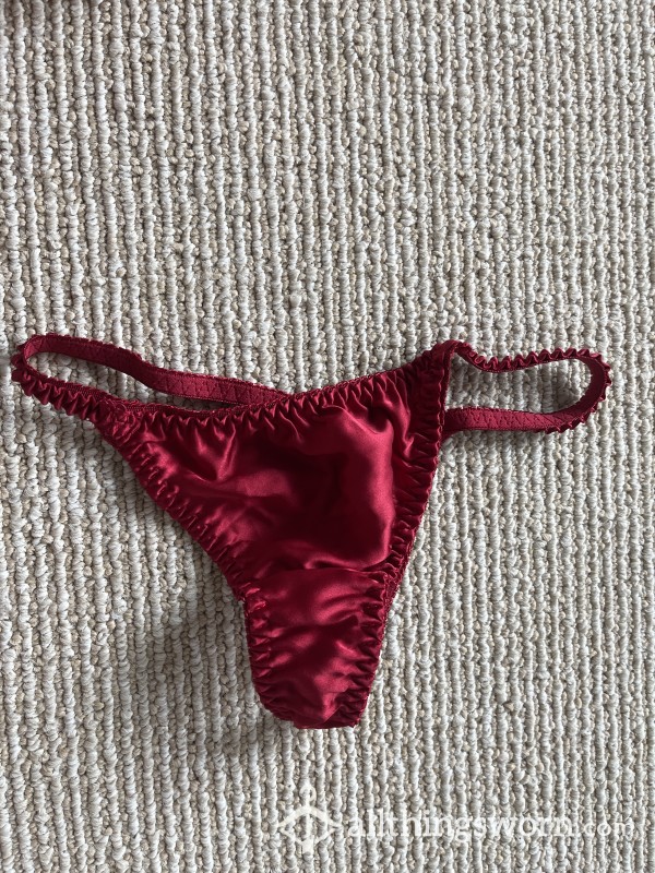 S**y Red Silk Thong