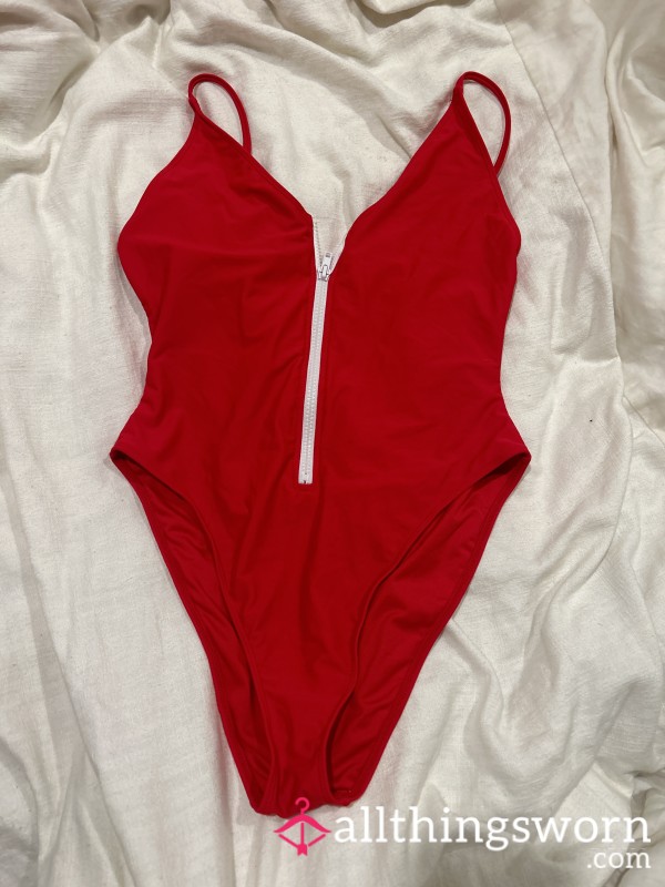 S**y Red Swimsuit