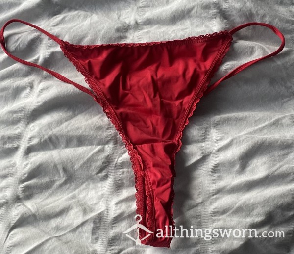 😈s**y Red Thong😈 24hr Wear