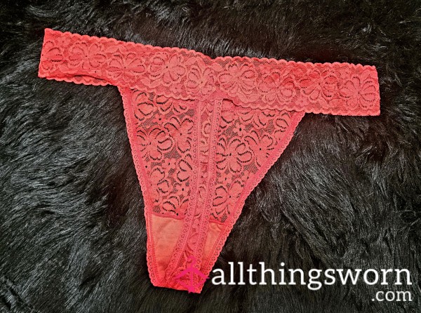 S**y Red Thong To Be Worn At Your Request 😘