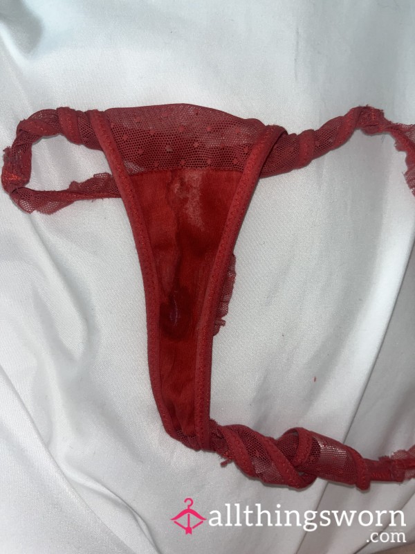 S**y Red Thong Wore For 30+ Hours