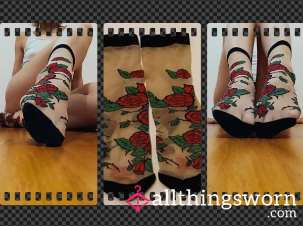 S**y Sweaty Socks With Roses