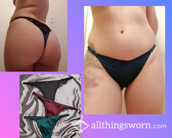 S**y Satin And Lace Thong