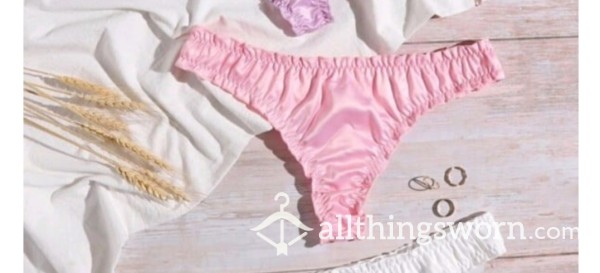 S**y Pink Satin Panties