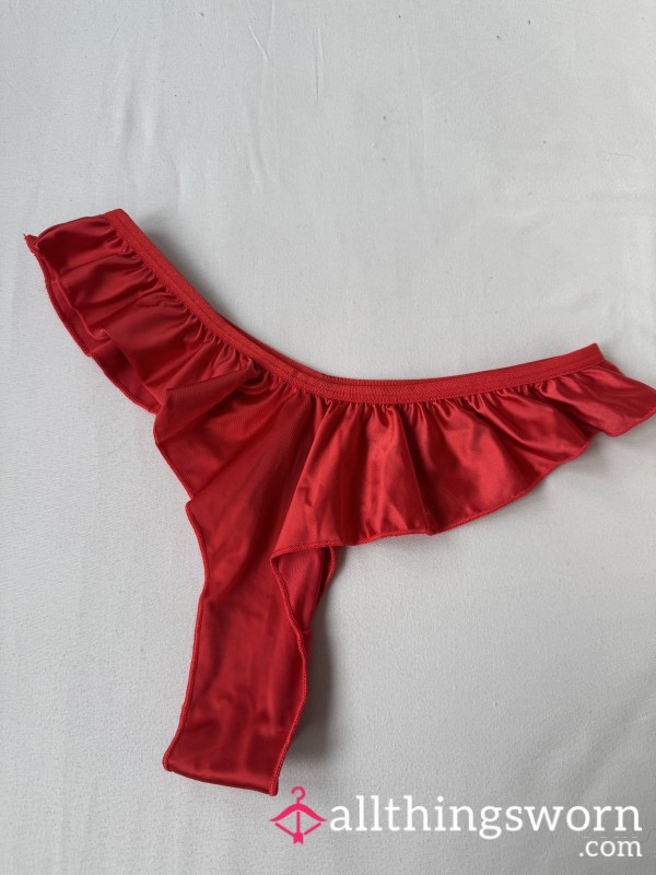 S**y Satin Thong, 48hr Wear! ❤️