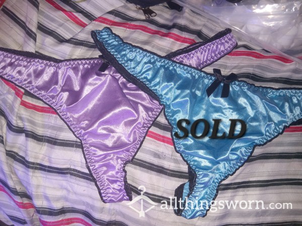 S**y Satin Thongs