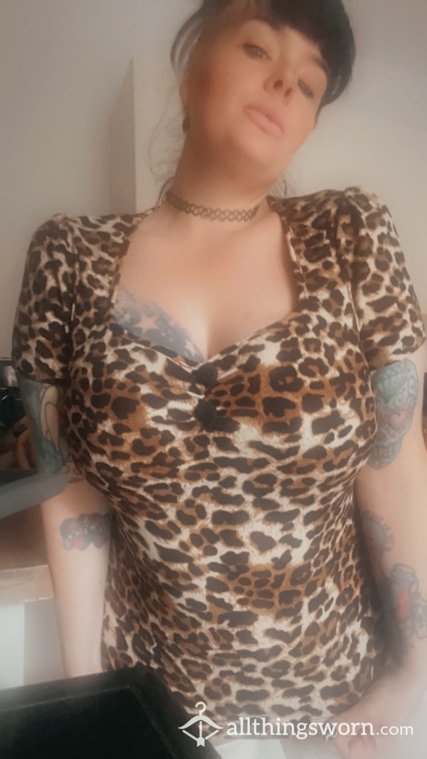 S**y Sissy  Leopard Print Top Size 14/16