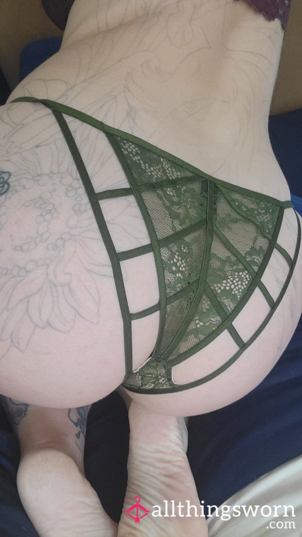 S**y Skimpy Green Lace Panties