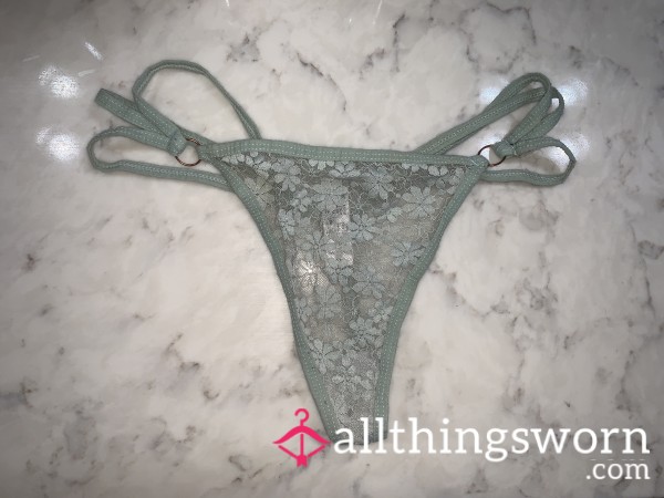 S**y Strappy Baby Blue Thong <3