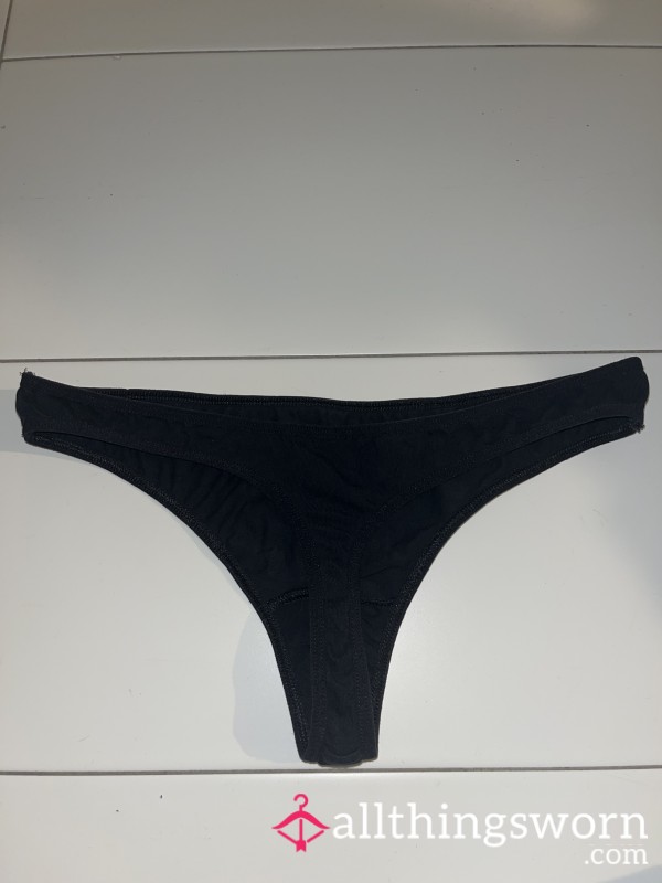 S**y Students Used Plain Black Thong