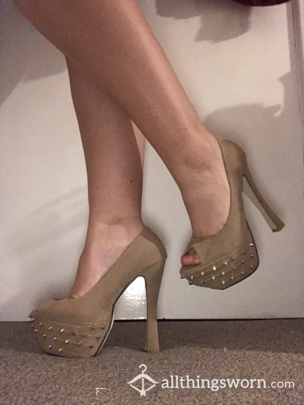 S**y Suede Heels With Stoods - My Stripper Shoes 😉