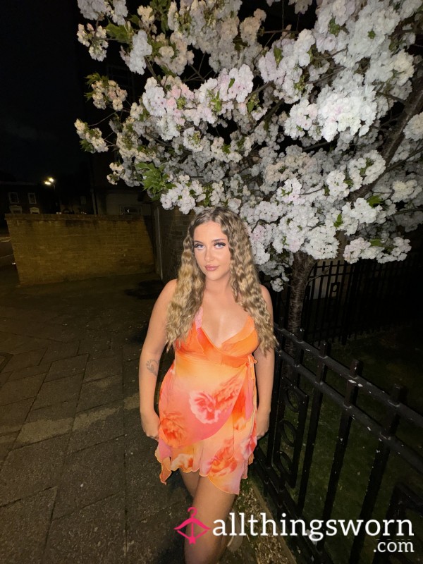 S**y Sheer Sunset Dress