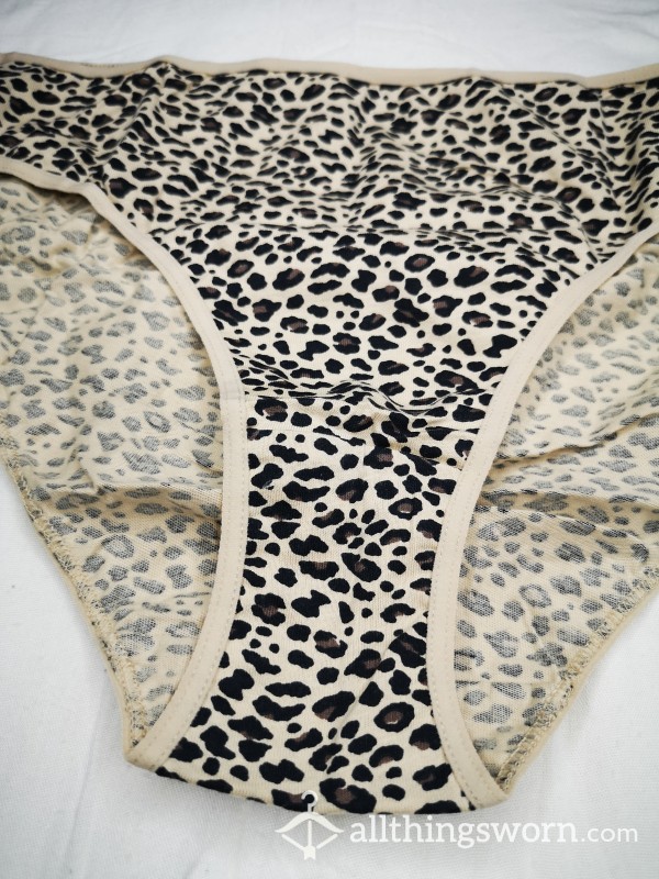 S**y Sweaty Animal Print Cotton Knickers BBW FREE 24hour Delivery