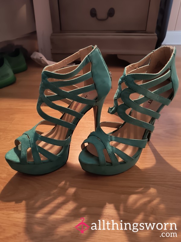 S**y Tall Teal Colored Heels