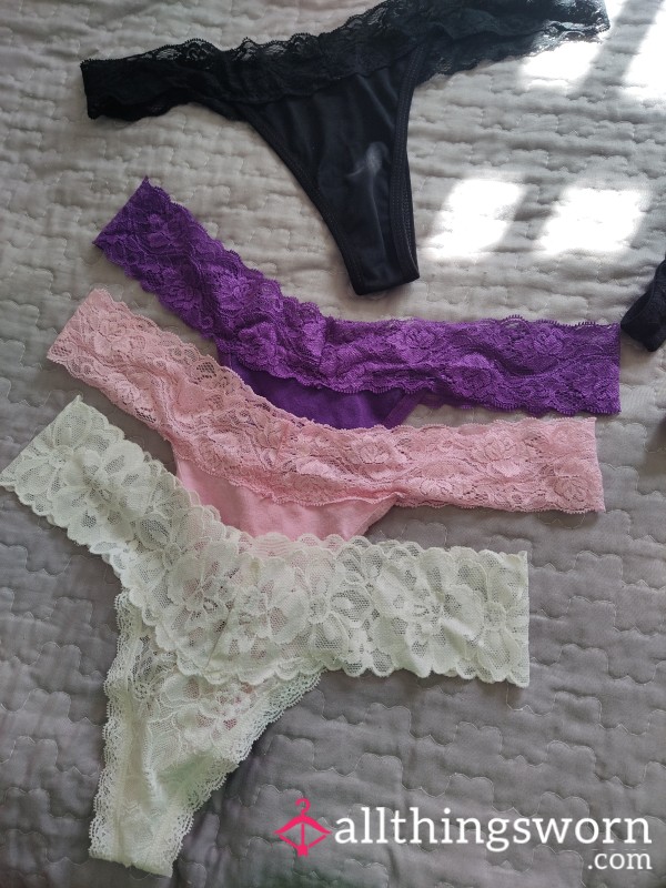 S**y Thongs: Lace Or String. Pick Your Favorite Color.