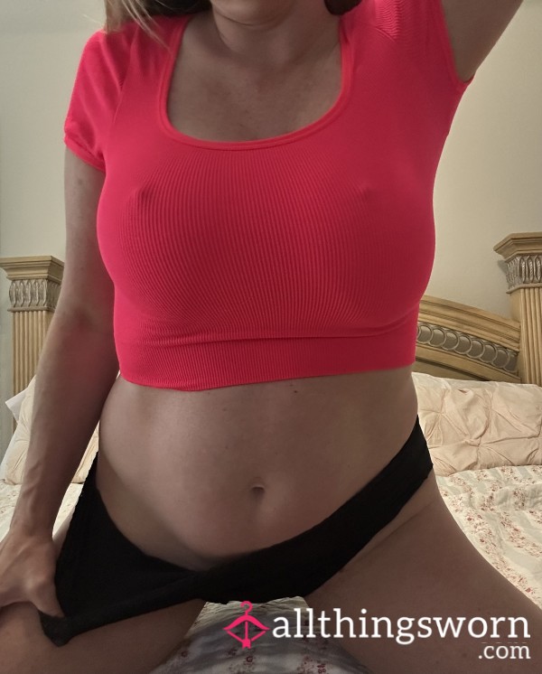 S**y Tight Hot Pink Crop Top