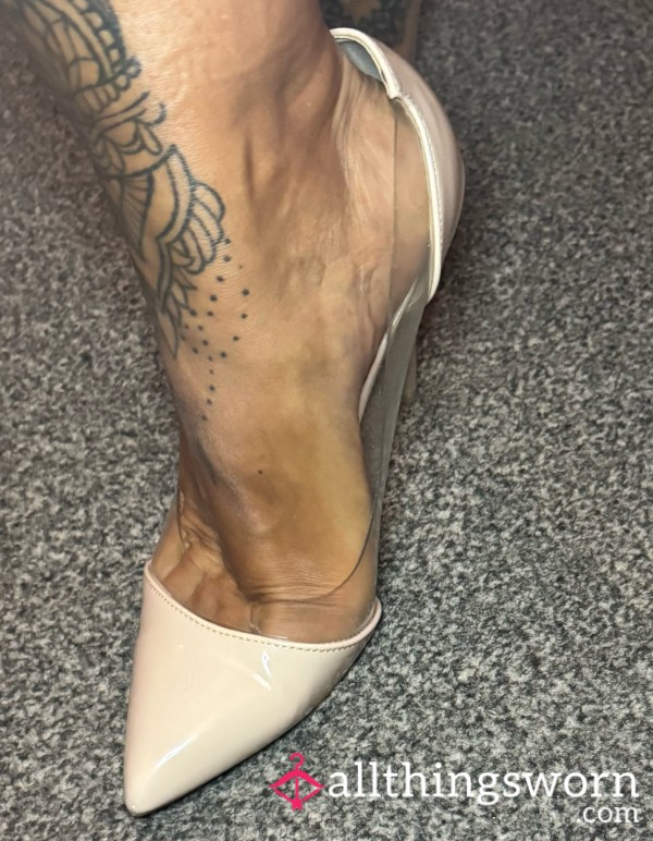 S**y Transparent Heels Uk 6