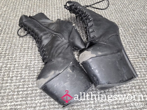 S**y Trashed Pole Boots