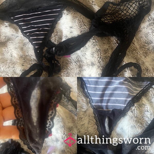 S**y Used Thong Tangled In Fishnets After S** *cuck Experience *