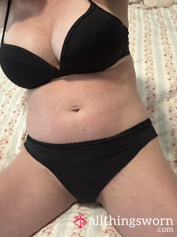 S**y Very Well Worn Black Bra