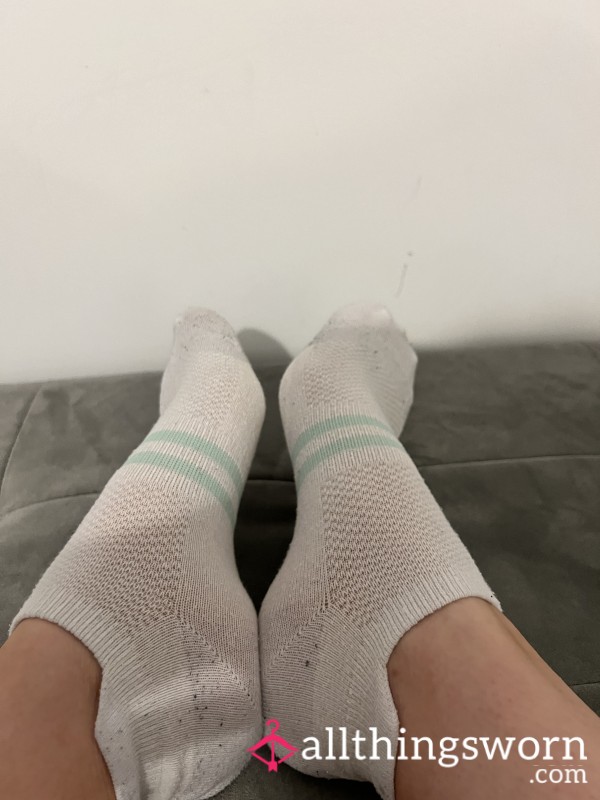 S**y Well Worn White Socks - Special Requests Available