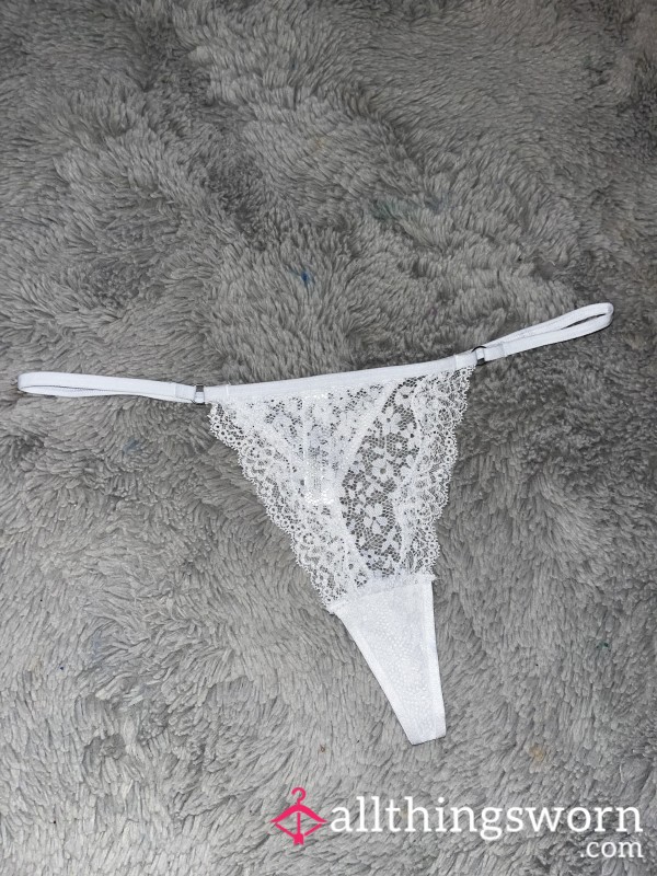 S**y White Lace Gstring