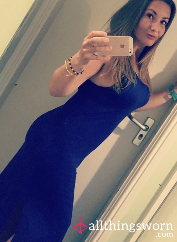 S**y Worn Blue Dress