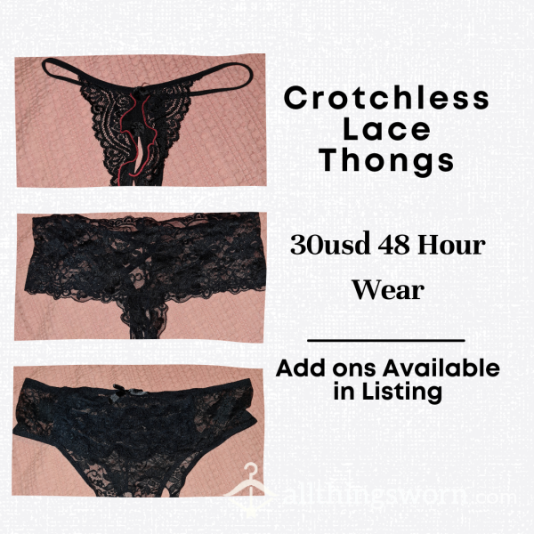 S**y Worn Lace Thongs