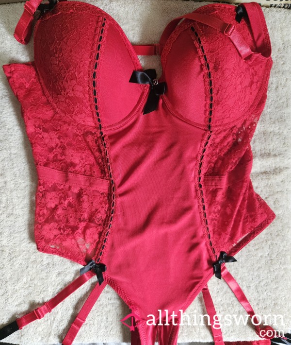 S**y... Worn, Red Plus Size Lingerie