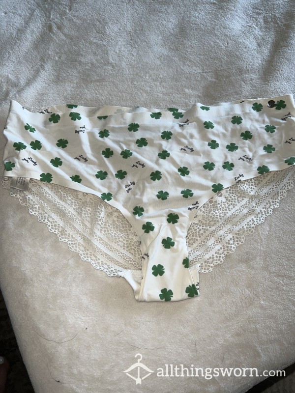 Shamrock Print Lucky Brand Laceback Panties