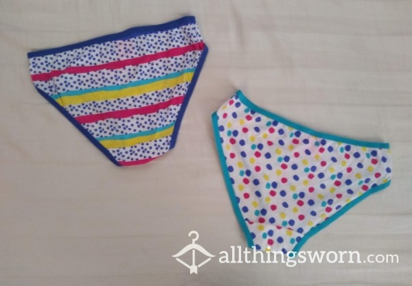 Shape & Dot Pattern Panties