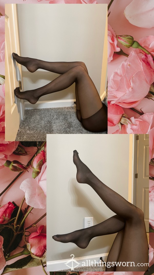 Sheer Black Nylon Pantyhose🖤