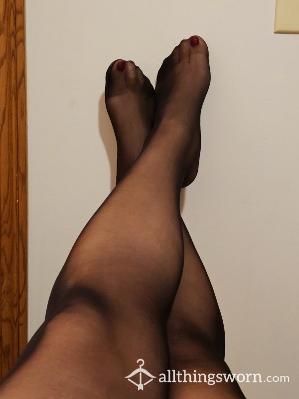 Sheer Black Nylons