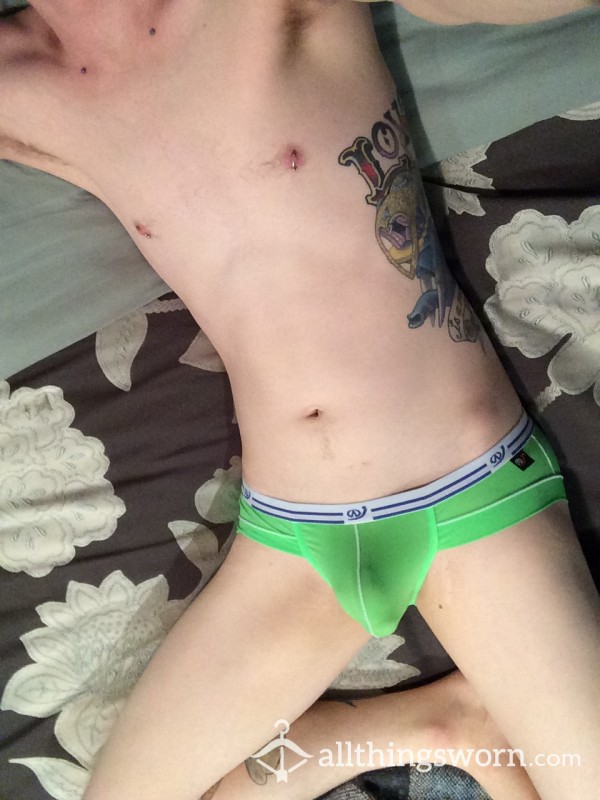 Sheer Green Briefs