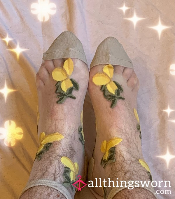 Sheer Lemon Socks 🍋 - 48 Hour Wear