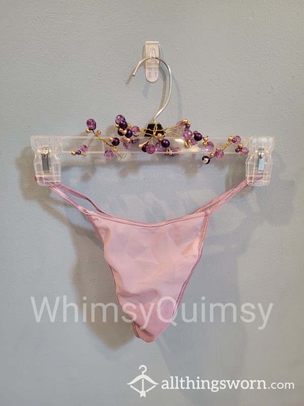 Sheer Light Purple/pink Thong