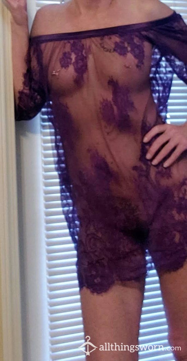 Sheer Purple Nighty SUPER S**Y !!