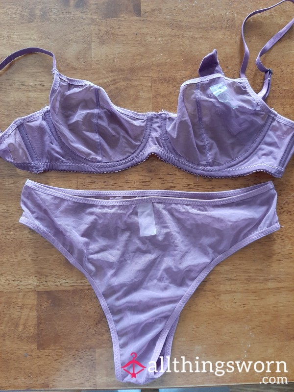 Sheer Thistle Colored Thongs